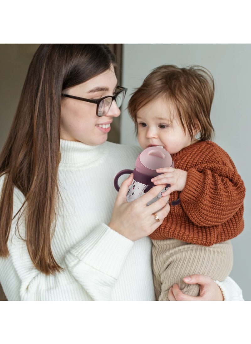 Baby Straw Cup with Handles, Sippy Cup for Baby Months 6+, Weighted Straw Non Spill Cup for Toddlers, Spill-Proof, Leak-Proof Soft Spout Cup 260ml, Bpa Free (Purple) - pzsku/ZC52467608FC7236095C8Z/45/_/1721032230/bd73290c-852f-497f-b140-9e1b8ef71763