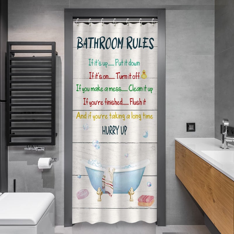 RosieLily RosieLily Stall Shower Curtain 36W x72H Inches Small Shower Curtain Kids Shower Curtains for Bathroom RV Narrow Flower Shower Curtains with 10 Hooks Short Half Shower Curtain Stall Size  - Image 3