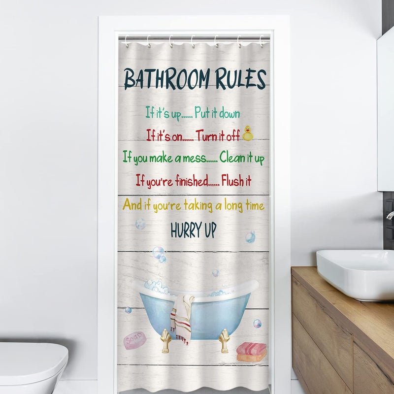 RosieLily RosieLily Stall Shower Curtain 36W x72H Inches Small Shower Curtain Kids Shower Curtains for Bathroom RV Narrow Flower Shower Curtains with 10 Hooks Short Half Shower Curtain Stall Size  - Image 2