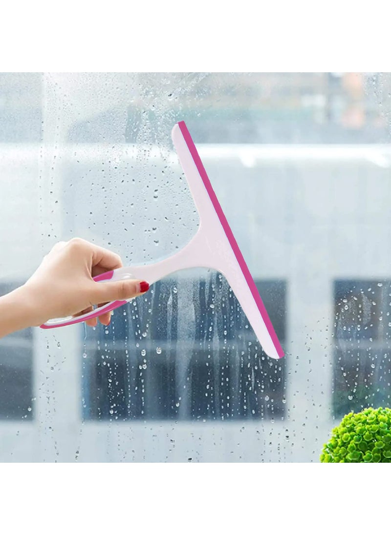 Kuber Industries Kuber Industries Kitchen WiperPlastic Kitchen Table Platform Wiper Ideal for Windows Glass Car Windshield Pink  - Image 5