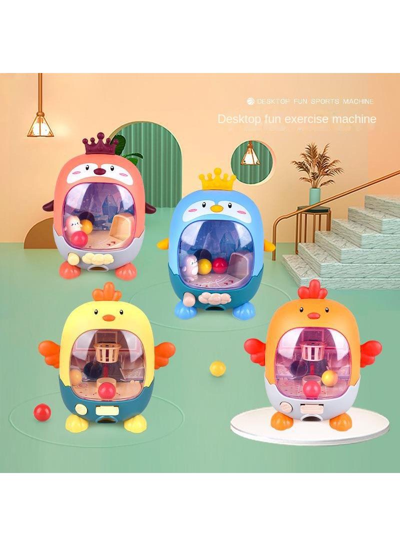 Children's desktop game Mini shooting machine Penguin football machine Parent child interactive puzzle toy blue  - Image 2