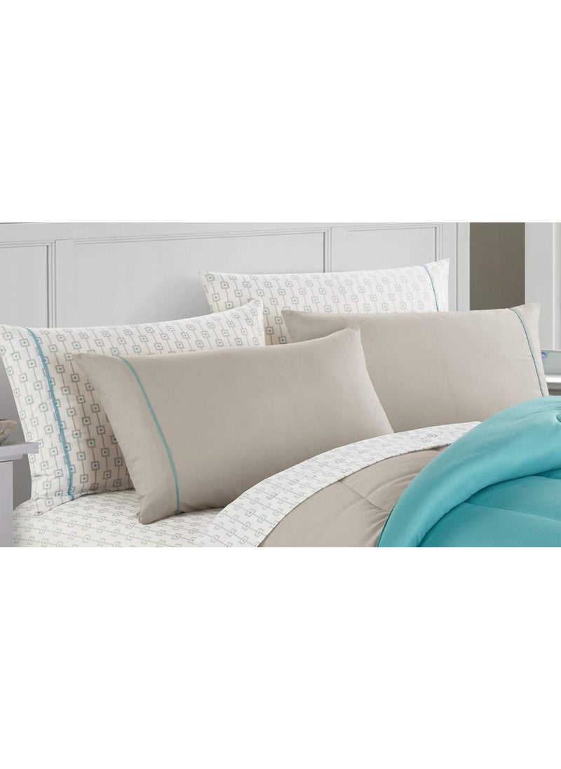Casa Casa Lightweight Set Reversible Comforter King Aqua  - Image 4