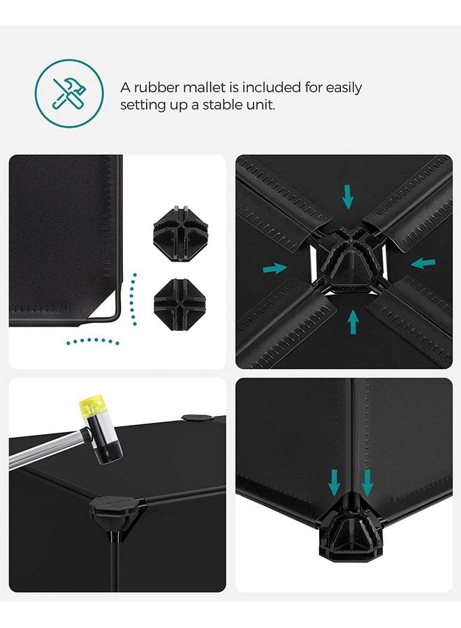 KEEKOS shoe rack plastic,Portable with Dustproof Door, Multi-Purpose Plastic for Home Foldable Portable Shelves Chappal, Slipper, Heels, Boots,Stand (Black, 9-Shelf-3-Door) - Image 5