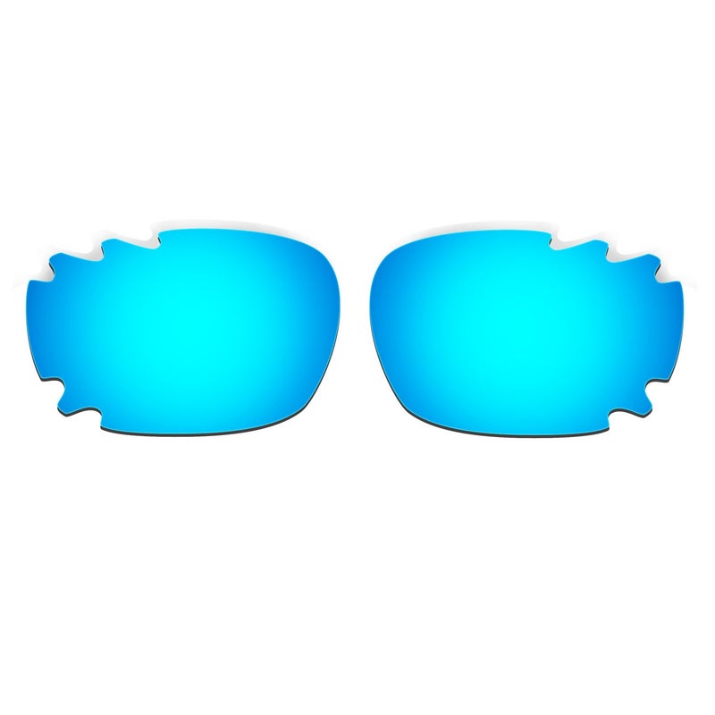 Generic HKUCO Blue Polarized Replacement Lenses plus Yellow Earsocks Rubber Kit For Oakley Racing Jacket Vented  - Image 2