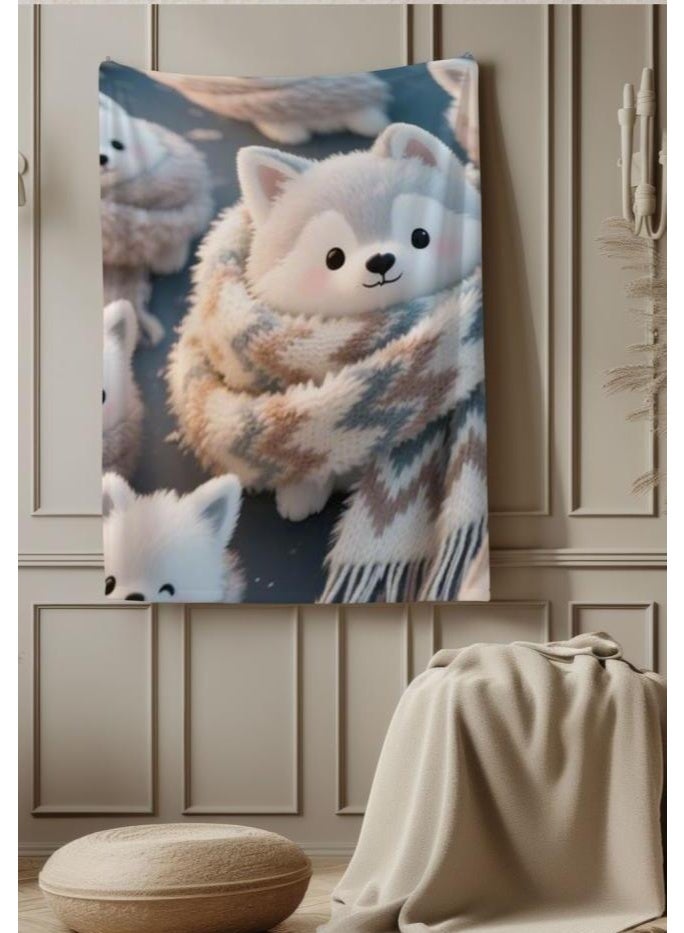 عام بطانية رقيقة من الفانيلا الكرتونية للأطفال والرضع (دافئة ومريحة، ومناسبة للنوم والألعاب) 70 سم * 100 سم - Image 3