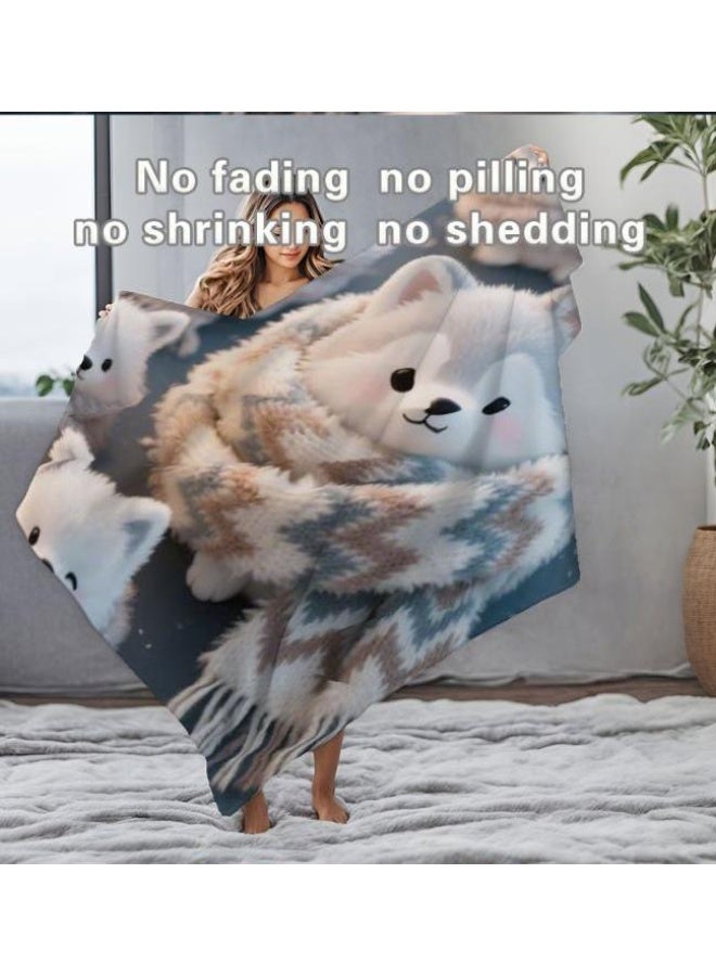 عام بطانية رقيقة من الفانيلا الكرتونية للأطفال والرضع (دافئة ومريحة، ومناسبة للنوم والألعاب) 70 سم * 100 سم - Image 5