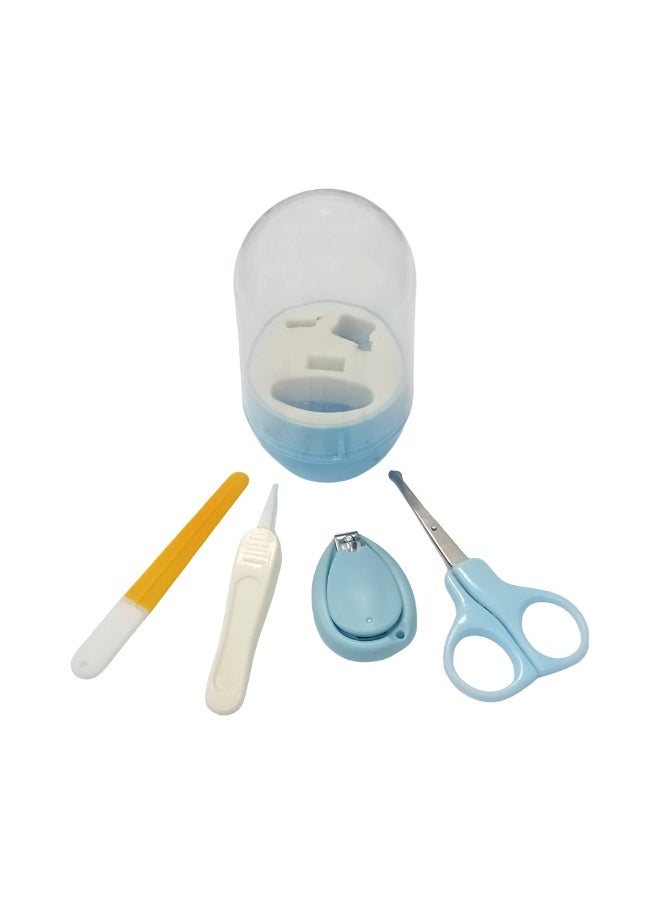 Complete 6 in 1 set for the care and nutrition of infants – 1 silicone teething glove, 4 fruit feeding pacifiers, 1 nail scissors and file - total of 6 pieces - color 3
