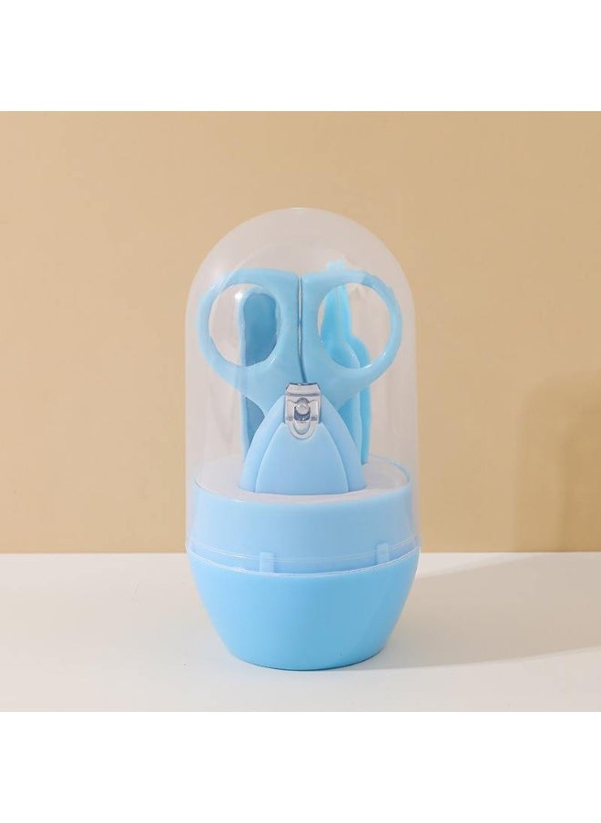 Complete 6 in 1 set for the care and nutrition of infants – 1 silicone teething glove, 4 fruit feeding pacifiers, 1 nail scissors and file - total of 6 pieces - color 3