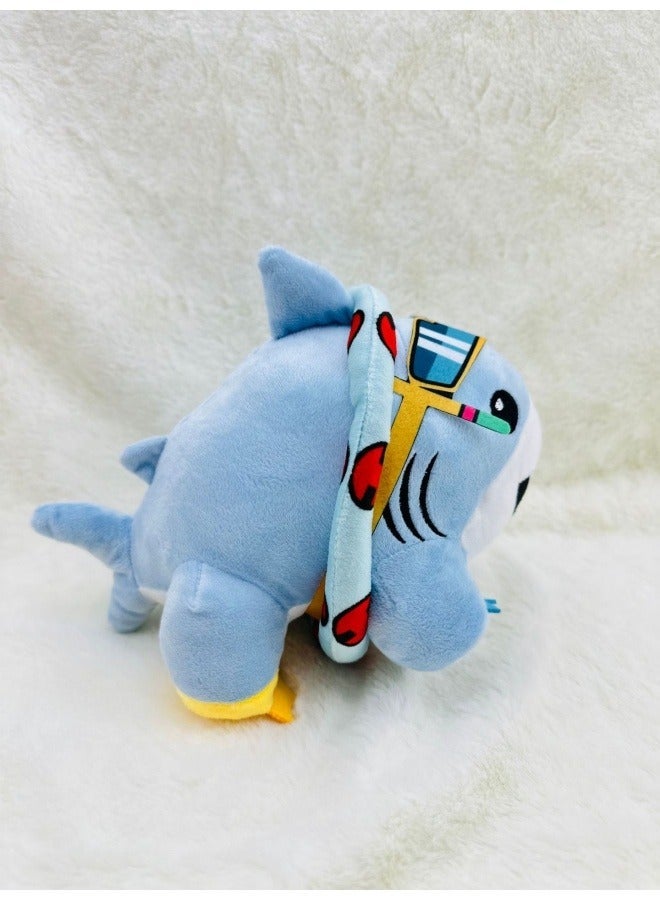 general Jeff the Land Shark plush doll toy cute swimming Ring Shark plush Toy suitable for home decoration the best Gift for family and friends - Image 3