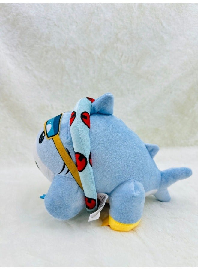 general Jeff the Land Shark plush doll toy cute swimming Ring Shark plush Toy suitable for home decoration the best Gift for family and friends - Image 4