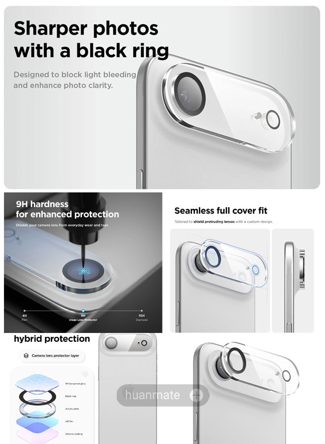 2 in 1 Apple iPhone Air Protection Pack - Anti-Peeping Privacy Glass Screen Protector & Camera Lens Protector, Premium Edge-to-Edge, High Transparency, Anti-Explosion, Easy Installation - view 5