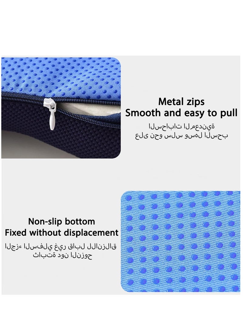 Arabest Seat Cushion and Lumbar Support Pillow, Memory Foam Support Backrest with Adjustable Straps, Memory Foam Seat Cushion for Office  - Image 5
