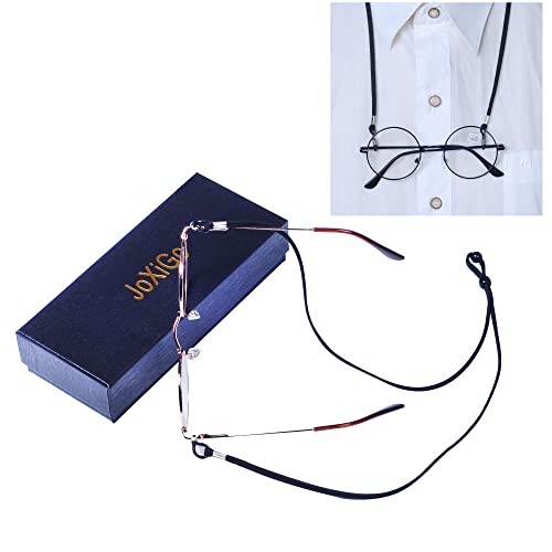 JoXiGo 4 Pack Reading Glasses +2.5 for Women Men Retro Round Metal Frame + Glasses Strap - Image 5