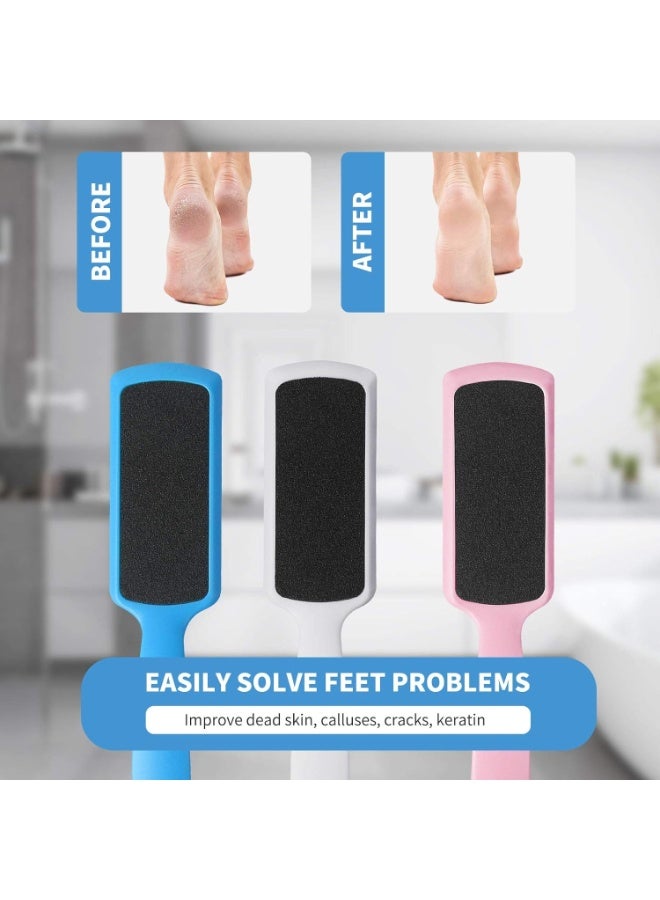 Professional Double-Sided Pedicure Foot File and Callus Remover, Heavy-Duty Stainless Steel Foot Rasp for Removing Dead Skin, Dry Skin, Rough and Thick Calluses, Cracked Heels and Hard Skin, Powerful Exfoliating Feet Scrubber with Comfortable Handle for Home, Shower and Salon Use, Heel Scraper for Feet, Hands and Body, Wet and Dry Use Foot Filer for Instant Smooth Results, Ideal for Pedicure Prep and Daily Foot Care Routine for Men and Women - Image 2