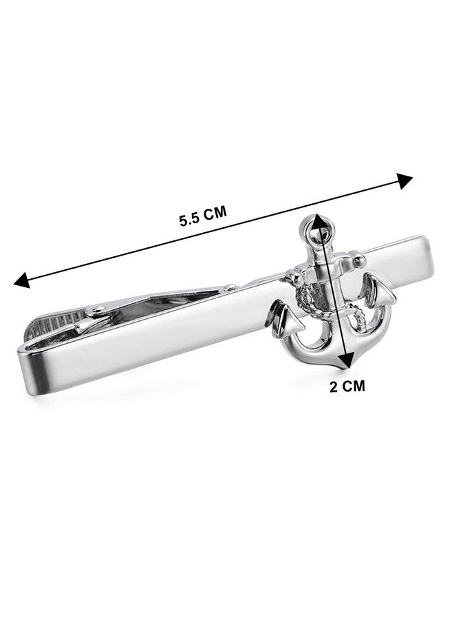 Peora Silver Plated Tie Pin Valentines Gift for Men & Boys with Red Rose - Image 4