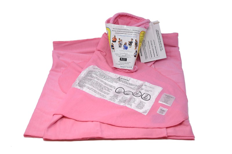 Simply Essential Solutions حمالة أطفال ناعمة ومرنة، قماش قطن، حمالة أطفال، غطاء للرضاعة للاستخدام مع حديثي الولادة - الأطفال الصغار: توزع الوزن بالتساوي لراحة أكبر أثناء الحمل (وردي) - Image 3