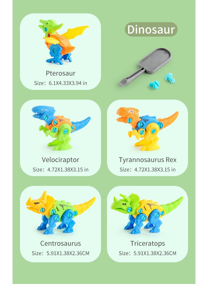 Children's Jurassic Animal Assembly and Disassembly Boy Toys (Assembly Dinosaur) - Image 4