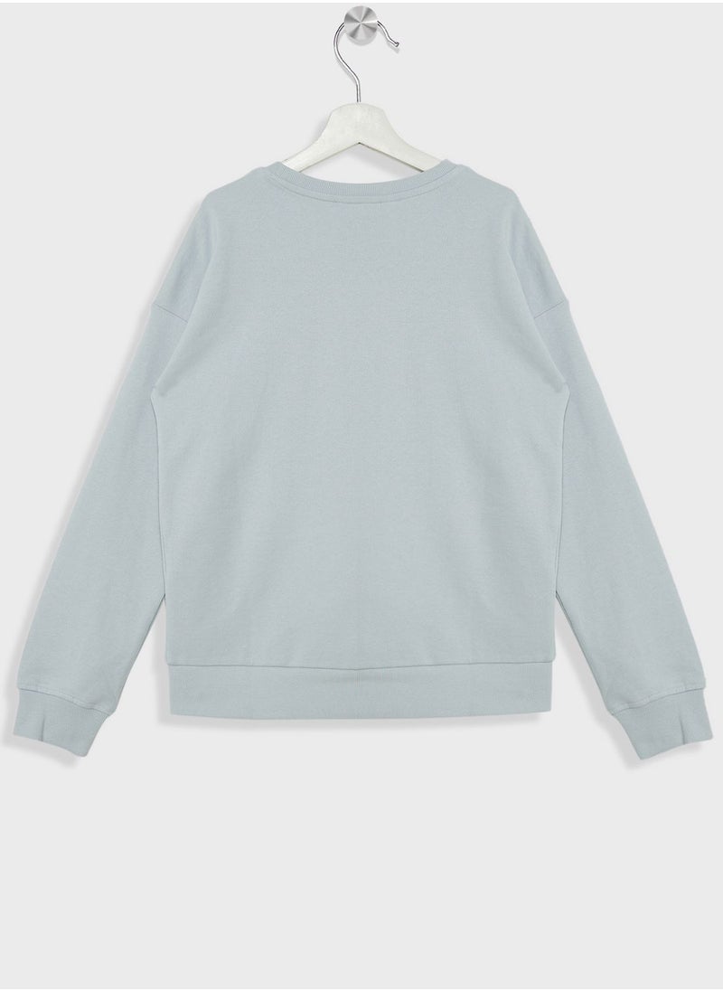 MANGO - Kids Text Print Sweatshirt - Image 1