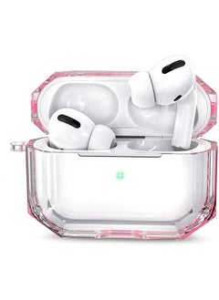 Airpods Pro 3 Case – 360° Full Protective Dustproof Tpu Transparent Crystal Clear Cover Anti Scratch Shockproof Protective Compatible Case Earphone Protective Sleeve Pink