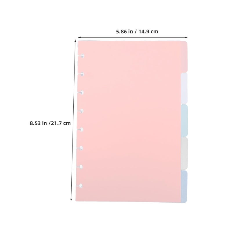 Writable Tab Plastic Loose Leaf Dividers 15pcs 5 5 X 8 5 Inches For Binders Planner File Organization - Image 3