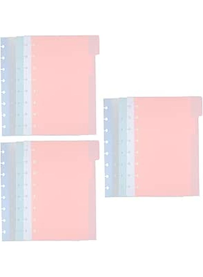 Writable Tab Plastic Loose Leaf Dividers 15pcs 5 5 X 8 5 Inches For Binders Planner File Organization - Image 1