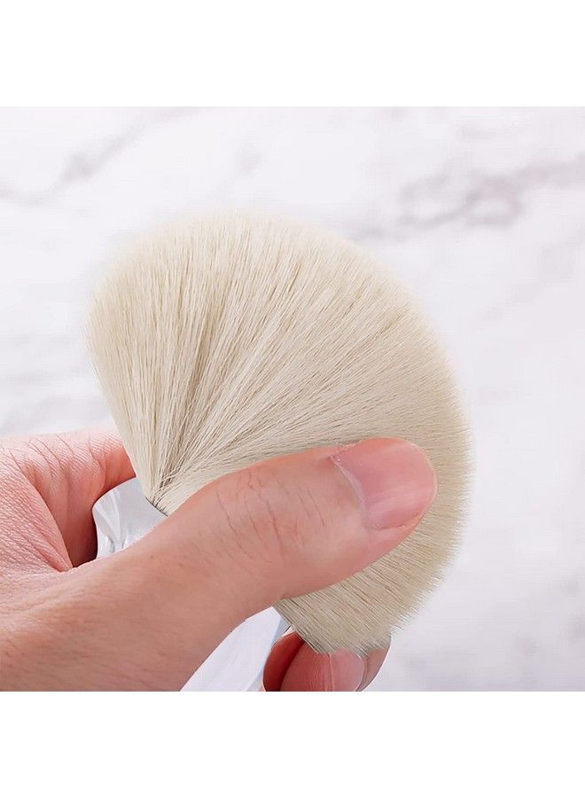 BQAN Nail Dust Brush Nail Art Dust Powder Remover Brush Nail Arts Dust Cleaner Brush Soft Kabuki Cleaner Brush For Makeup Or Acrylic Uv Gel Nail Arts (Transparent) - Image 4
