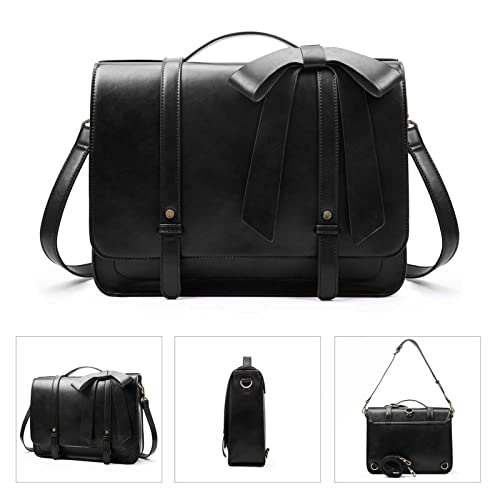 ECOSUSI Briefcase for Women Messenger Backpack PU Leather 14 inch Laptop Bag Satchel Computer Bag for College Business Travel - Image 4