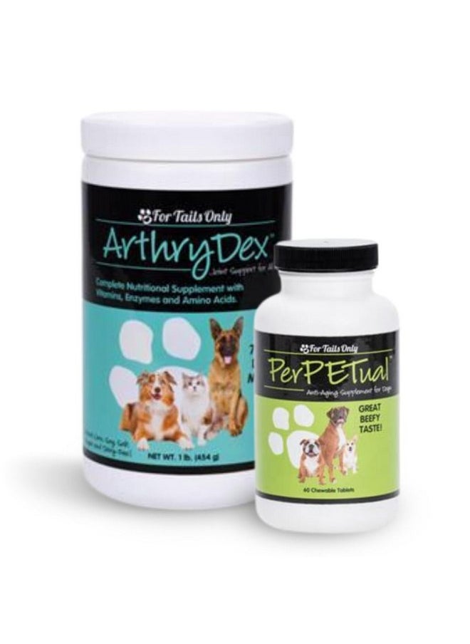 youngevity - HEALTHY PET COMBO PAK - 1 Arthrdex (1 lb.) & 1 PerPetual 60 chewables - Image 1