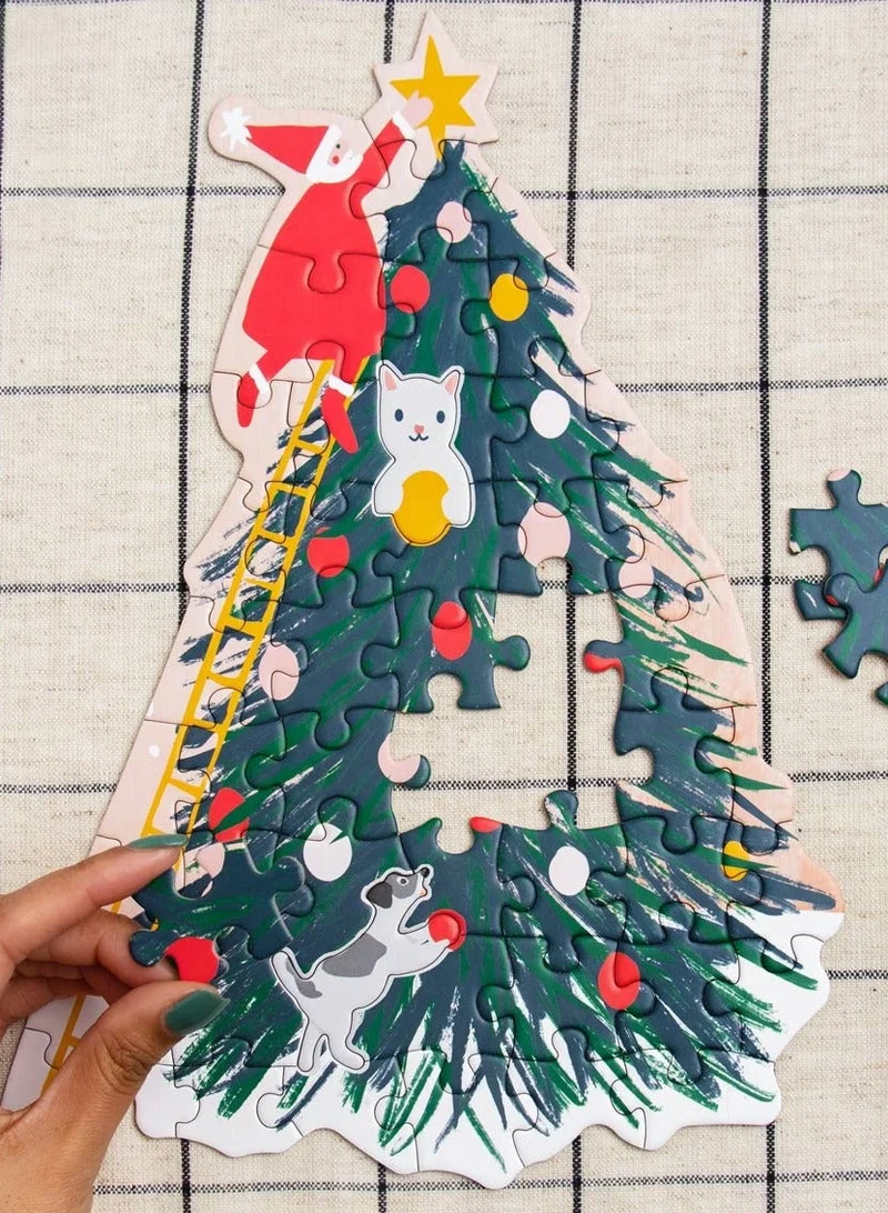 توكينج تيبلز بازل أطفال على شكل شجرة عيد الميلاد  قطعة