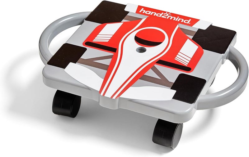 hand2mind hand2mind Red Speedway Racer Scooter Board Floor Scooter Board Gross Motor Toys Kids Exercise  Physical Education Equipment Playground Toys Indoor Active Play Toddler Outdoor Activities - Image 1