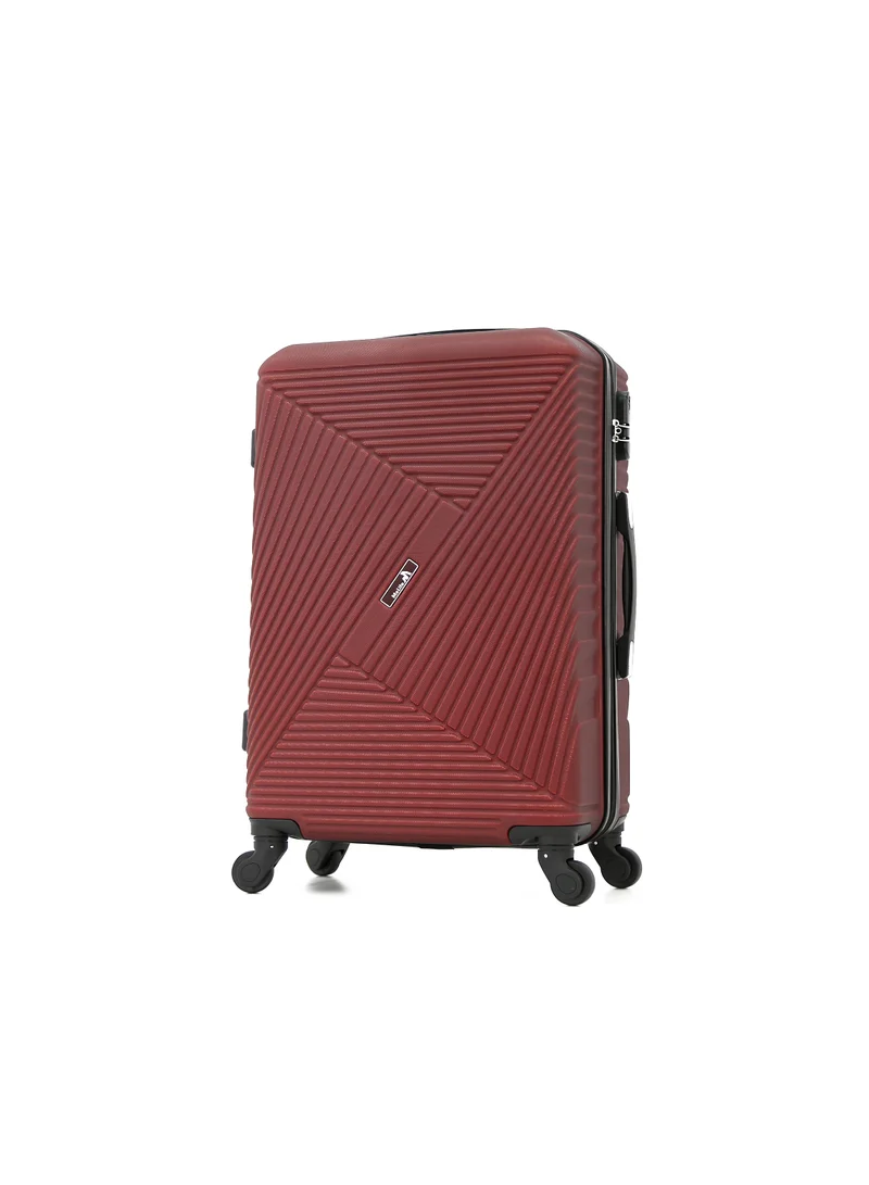 ميلايف Melife Hardside Luggage Trolley Bag 3-Piece set,Maroon (S-20",M-24",L-28" )