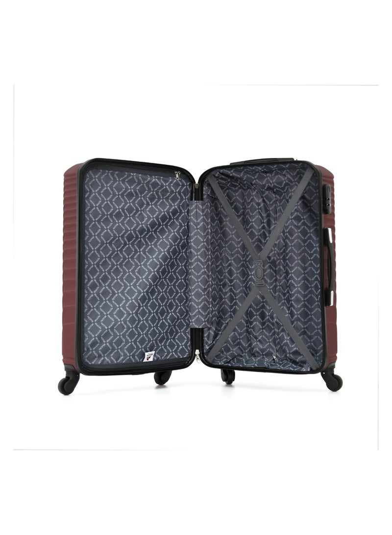 Melife Hardside Luggage Trolley Bag 3-Piece set,Maroon (S-20",M-24",L-28" ) - Image 3