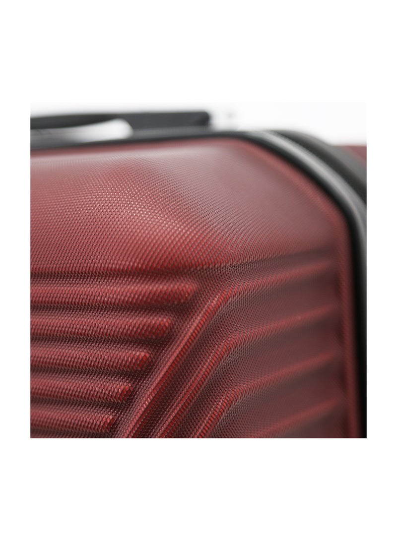 Melife Hardside Luggage Trolley Bag 3-Piece set,Maroon (S-20",M-24",L-28" ) - Image 5