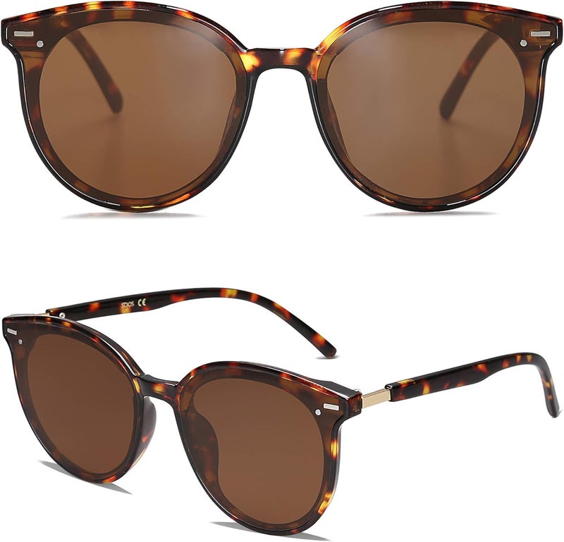 Sojos Classic Retro Round Sunglasses Women Men Large Glasses SJ2067 - Image 3