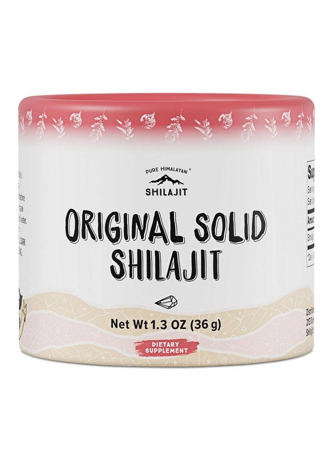 Pure Himalayan Shilajit شيلجيت هيمالايا النقي، أصلي صلب، مصدر عضوي لحمض الفولفيك والمعادن النادرة، مستخدم على نطاق واسع في الأيورفيدا (36غ، عبوة من 1) - Image 1