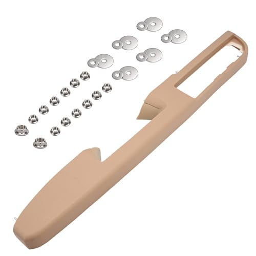 80995 Front Left Driver Side Door Armrest Repair with Door Release Handle Above Armrest Compatible with 20102014 Chevy Silverado Avalanche Suburban Tahoe GMC Sierra Yukon Tan