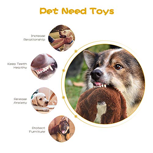FIREOR Dog Squeak Toys, No Stuffing Plush Dogs Chew Toy Bundle for Small Medium Large Breed Chewer Tough Durable Squeaky Pet Fetch Puppy Teething Chewing Interactive to Keep Them Busy Best Birthday Gift - Image 2