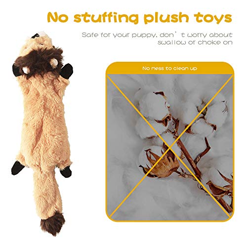 FIREOR Dog Squeak Toys, No Stuffing Plush Dogs Chew Toy Bundle for Small Medium Large Breed Chewer Tough Durable Squeaky Pet Fetch Puppy Teething Chewing Interactive to Keep Them Busy Best Birthday Gift - Image 5