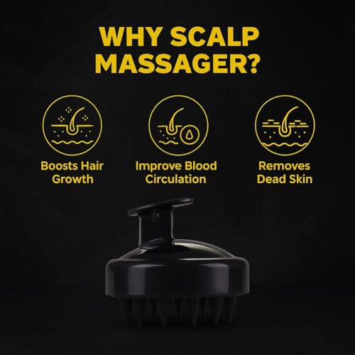 Episkey Bath & Scalp Care Combo – Scalp Massager Brush for Hair Growth + Silicone Body Scrubber Brush | Dandruff Removal, Skin Exfoliation, Deep Cleaning | Unisex Shower Set (BBB Combo) - Image 5