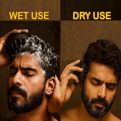 Episkey Bath & Scalp Care Combo – Scalp Massager Brush for Hair Growth + Silicone Body Scrubber Brush | Dandruff Removal, Skin Exfoliation, Deep Cleaning | Unisex Shower Set (BBB Combo) - Image 3