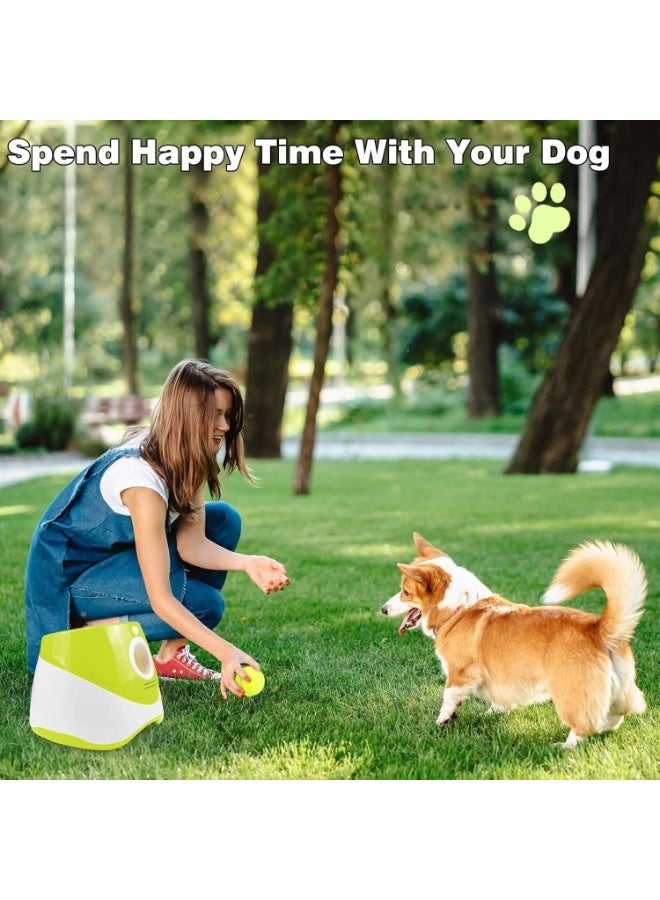 YOUWE7 Automatic Ball Thrower for Dogs, Dog Ball Thrower Launcher with 10-30 Ft Distance, Rechargeable Automatic Dog Ball Launcher - Included6pcs 2" Balls, for Dogs Indoor Outdoor (Blue) - Image 5