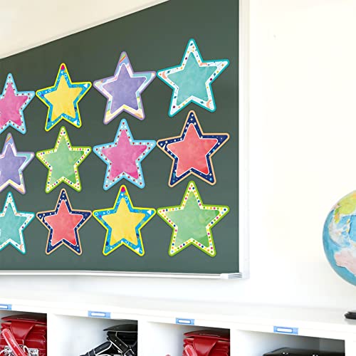 Fancy Land Jumbo Star Cutouts Bulletin Board Large Paper Star Die-Cuts Star Classroom Decorations for Back to School DIY Craft Supplies 12Pcs - Image 4