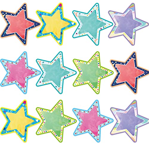Fancy Land Jumbo Star Cutouts Bulletin Board Large Paper Star Die-Cuts Star Classroom Decorations for Back to School DIY Craft Supplies 12Pcs - Image 2