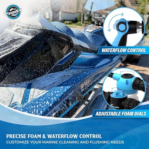 WAVESRX Boat & PWC Soap & Engine Flush Mixer Bundle – Wash Spray for Pressure Washer Accessories, Garden Hose & Jetski Cleaning Kits | Dual-Use Foamer Spray Gun | Jet Ski & Boat Cleaning Supplies - Image 4