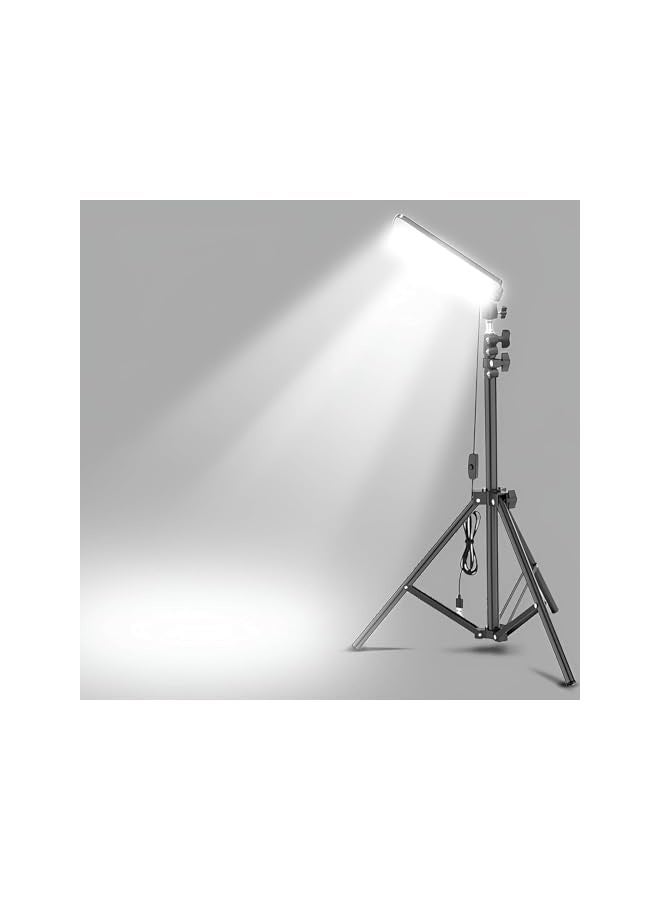 erorex Camping Light Fishing Light, Portable USB Powered Stall Light Outdoor Work Lamp with Telescopic Tripod Easy to Carry and Long Lasting - Image 2