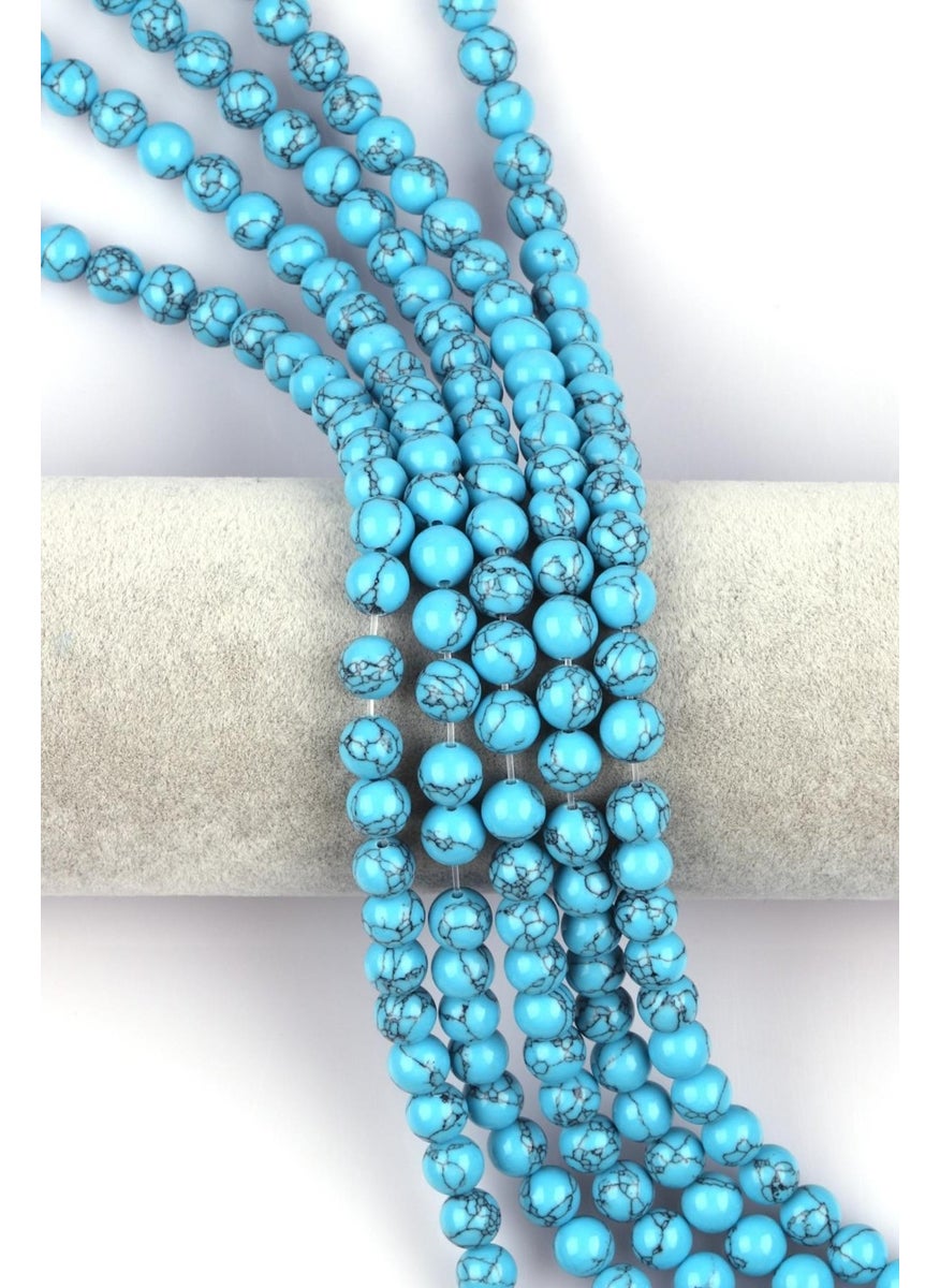 Güneş Avm Gunes Avm Pres Turquoise Natural Stone Series 8 mm Sphere Cut 