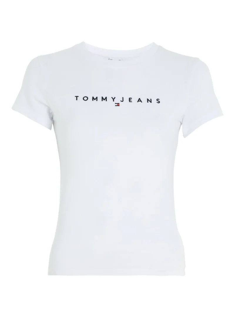 TOMMY JEANS Crew Neck Logo Printed T-Shirt