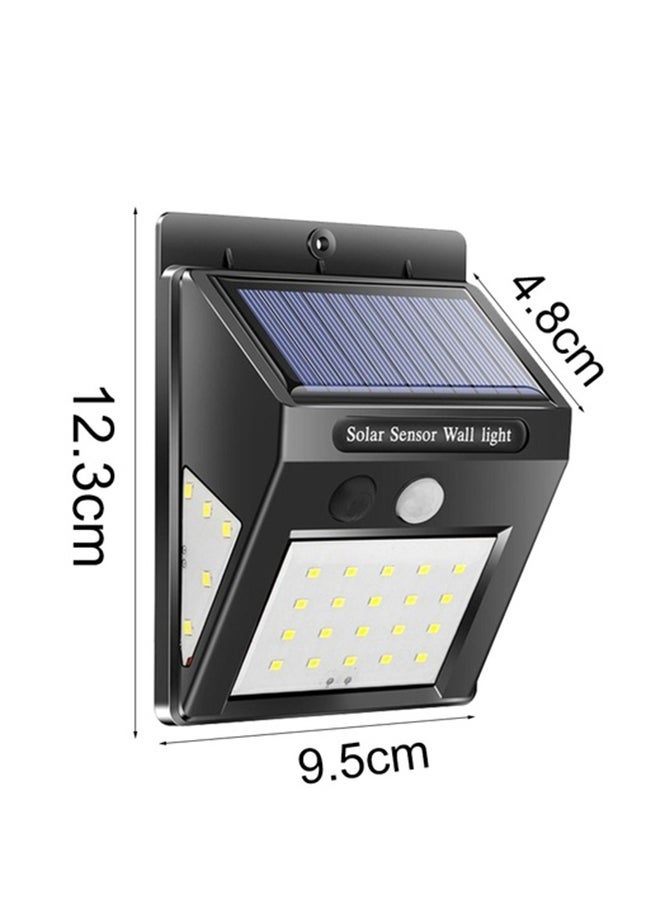 2-Piece 40 LED PIR Motion Sensor Outdoor Waterproof Energy Saving Solar Panel Wall Light Black 12.3x9.5x4.8cm  - Image 3