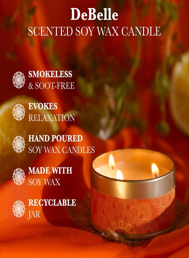 دي بيلي شمعة معطرة من شمع الصويا من ديبيل لوكس - رائحة اللبان والمر | تدوم حتى 14 ساعة | أفضل هدية، ديكور، احتفال | رائحة منعشة | علبة معدنية قابلة لإعادة الاستخدام | شمعة معطرة مناسبة للسفر - Image 2