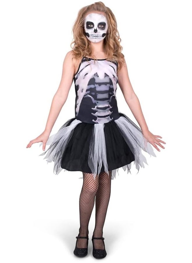 RUBIE'S Skeleton Tutu Dress Kids Girls Costume-84547-L-7-8Y-Black  - Image 2